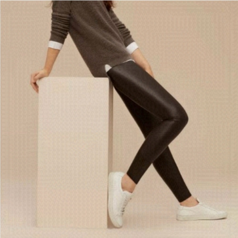 Aritzia Wilfred Free Vegan Leather Leggings Daria Pant Small